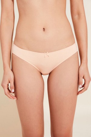 Eberjey Pima Stretch Cotton Bikini Külot Kadın Bej Rengi | XKT4664AA