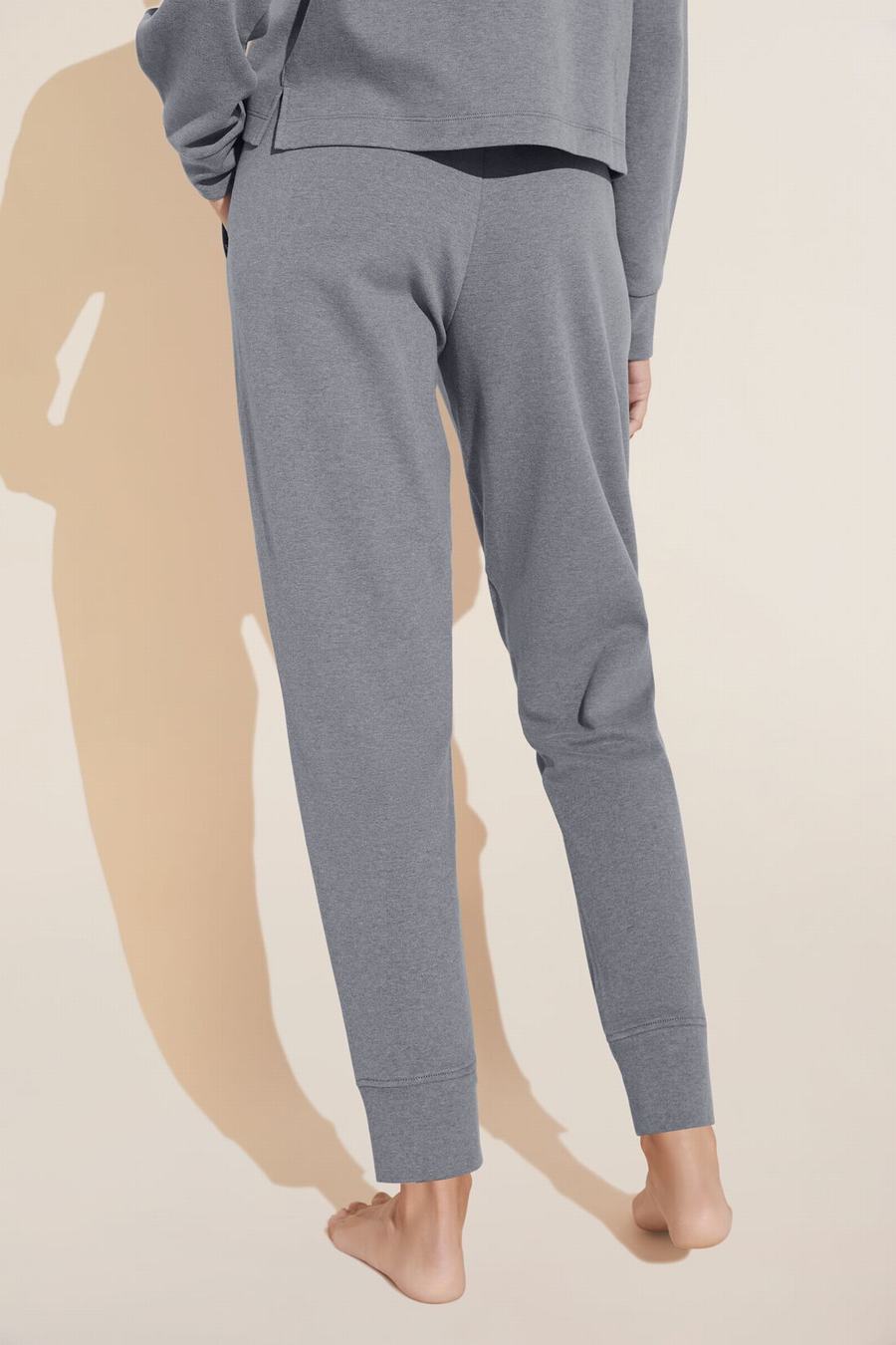 Eberjey Luxe Sweats Jogger Eşofman Altı Kadın Koyu Gri | QHA782BA